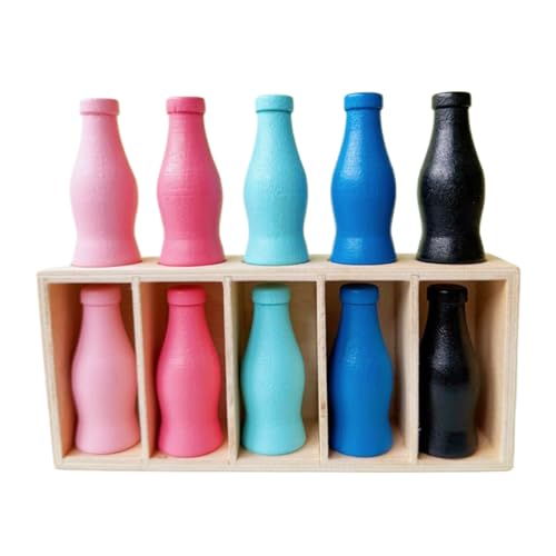 wiroouia Farben Zuordnungsspiel Für Kinder | Flasche Farbzuordnung Lernspiel | Reisespiel Lernspielzeug Kinder Ab 3 Jahre Mädchen Familie von wiroouia