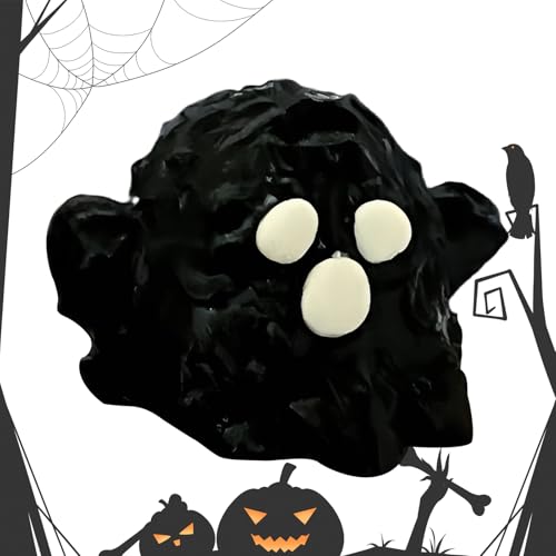 wiroouia Quetschspielzeug Für Kinder - Silikon Geister Quetschmodell Für Erwachsene | Halloween Drückspielzeug Mit Langsamer Rückfederung Elastische Reisegeschenke Für Kinder Jugendliche Und von wiroouia