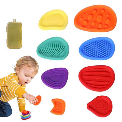 wiroouia Sinnessteine Für Kinder,8 Stück Anti Stress Spielzeug - Tragbare Sinnessteine Mit Weicher Oberfläche Ab 3 Jahren Für Schule Reisen Spielplatz wiroouia Sinnessteine Für Kinder,8 Stück Anti Stress Spielzeug - Tragbare Sinnessteine Mit Weicher Oberfläche Ab 3 Jahren Für Schule Reisen Spielplatz von wiroouia
