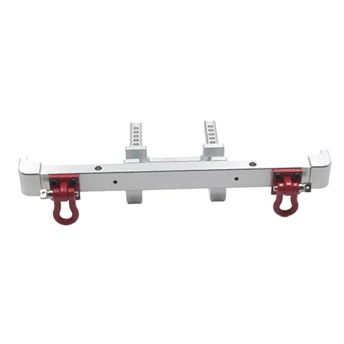wisoolkic 1 Stück Aluminiumlegierung Heckstoßstange für D90 1/12 Offroad Langlebiges RC Autozubehör Ersatzteile RC Upgrade Teil, Silber von wisoolkic