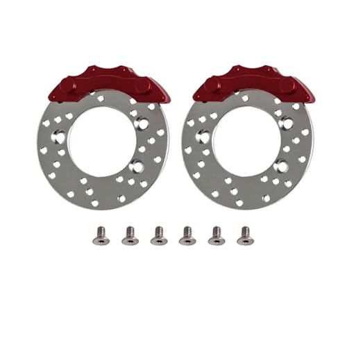 wisoolkic 2 stücke 1/10 Aluminium Legierung Bremsscheibe Für Trx4 Crawler Tragen beständig RC Auto Zubehör Ersatz Teile RC Upgrade Teil von wisoolkic