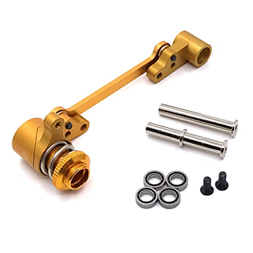 wisoolkic Lenkgruppenbaugruppe RC Crawler Modellfahrzeug Upgrade Modifikation Ersatzteile Set Ersatz für WLtoys 144010 144001 144002, Gold wisoolkic Lenkgruppenbaugruppe RC Crawler Modellfahrzeug Upgrade Modifikation Ersatzteile Set Ersatz für WLtoys 144010 144001 144002, Gold von wisoolkic