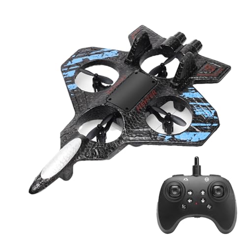 wisoolkic Segelflugzeug Hubschrauber für Anfänger, LED Kampfflugzeug Spielzeug, für Kinder, Modell RC Boy RC Flugzeug, LED Segelflugzeug, vertikal von wisoolkic