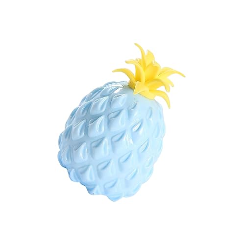 wisoolkic Simulations Ananas Spielzeug, schönes tragbares Anti Stress Spielzeug, das Bälle zusammendrückt, Entlüftungsball für Geburtstagsfeier Geschenke , Blau von wisoolkic