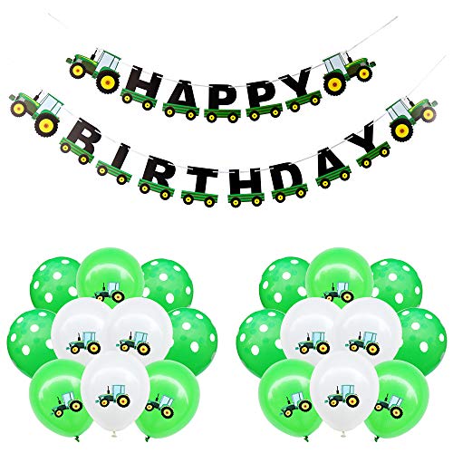 Traktor Kindergeburtstag Deko,Traktor Happy Birthday Geburtstag Girlande Banner und 20 Luftballons Traktor Auto Folienballons Geburtstagdeko für Jungen Party Traktor Kindergeburtstag Deko,Traktor Happy Birthday Geburtstag Girlande Banner und 20 Luftballons Traktor Auto Folienballons Geburtstagdeko für Jungen Party von witgift