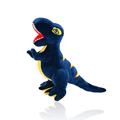 wiztex Dinoosaurier Kuscheltier - 35 cm Dinoo Stofftier - Waschbar Dinoosaurier Plüschtier - Trex Monster Geschenk für Kinder für Halloween, Weihnachten und Geburtstagsfeier (Blau) von wiztex