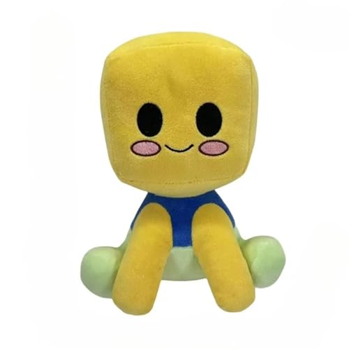 wiztex Blox Buddy Plüschtier - YouTube Video Stuffed Animal Box Buddy Kuscheltier Geschenk fur Kinder and Fans (Yellow) von wiztex