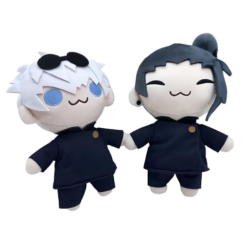 wiztex Gojo and Geto Plüschtier J-ujutsu K-aisen Anime Kuscheltier - Gojo and Geto Stuffed Animals Geschenk für Jungen und Mädchen von wiztex