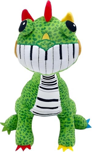 wiztex Nightmare Critters Kuscheltier – Smiling Critters Plüschtier Geschenk für Kinder und Fans für Halloween und Geburtstagsparty (Pianosaurus Critter) von wiztex