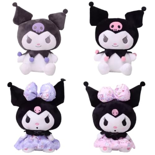 wiztex San-Rio Kuscheltier - Niedliches Anime Plüschtier Geschenk für Kinder und Fans für Weihnachten und Geburtstagsfeier (4 Pcs Set) von wiztex