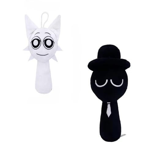 wiztex Sprunkii Kuscheltier - YouTube Video Stuffed Animals Sprunkii Plushtier Geschenk für Kinder und Fans (Black and White) von wiztex