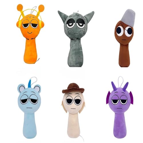 wiztex Sprunkii Kuscheltier - YouTube Video Stuffed Animals Sprunkii Plushtier Geschenk für Kinder und Fans (Multi 6 pcs) von wiztex