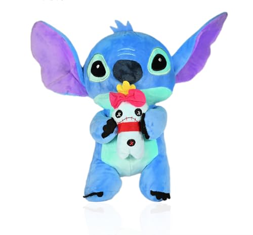 wiztex Stitch Plüschtier - Blau Weiches und Lustiges Kuscheltier | Disney Plüschtier für Jugendliche und Spielefans (Blue) von wiztex