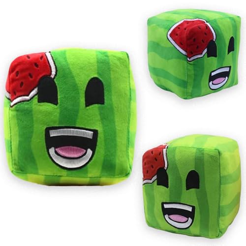 wiztex Sunny and Melon Kuscheltier - Square Stuffed Animal - Beautiful Anime Plüschtier Gift for Children for Halloween Christmas and Birthday Party (Green) von wiztex