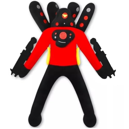 wiztex Titan Speakerman Cuddly Toy - 30 cm Skibidi Plush Toy - Washable PP Cotton Toy in Full Size - Skibide Gift for Children (Titan Speaker Man) von wiztex