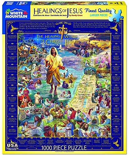 Puzzle Heilung Jesus, 1000 Teile, 610 x 760 mm von wmp