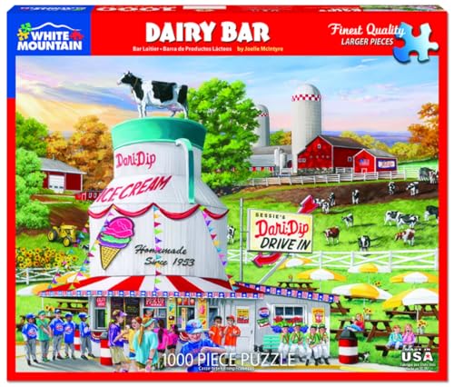 White Mountain Puzzles Dairy Bar, 1000 Teile Puzzle, 1 EA von White Mountain