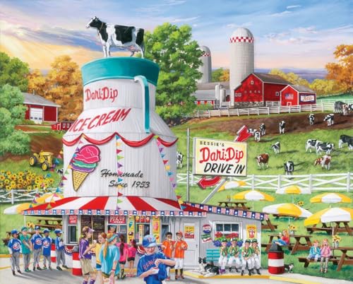 White Mountain Puzzles Dairy Bar, 1000 Teile Puzzle, 1 EA White Mountain Puzzles Dairy Bar, 1000 Teile Puzzle, 1 EA von wmp