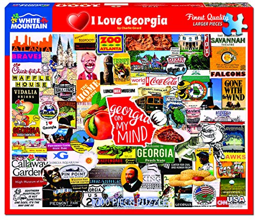 White Mountain Puzzles I Love Georgia 1000 Teile Puzzle von White Mountain
