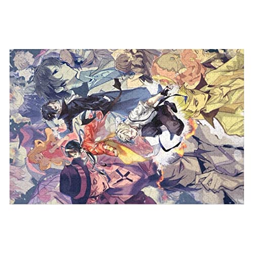 wmyzfs-1000 stücke Bungo Streunende Hunde Anime Puzzle Erwachsene Dekompression Spiel Puzzle Studenten Kinder Spielzeug Weihnachten Geburtstagsgeschenke Py003Fm Holzpuzzle(75x50cm) von wmyzfs