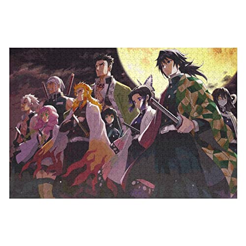 wmyzfs-Anime Demon Slayer, Adult Puzzle 1000 ， Adult Brain Challenge PuzzleHolzpuzzle(75x50cm) von wmyzfs