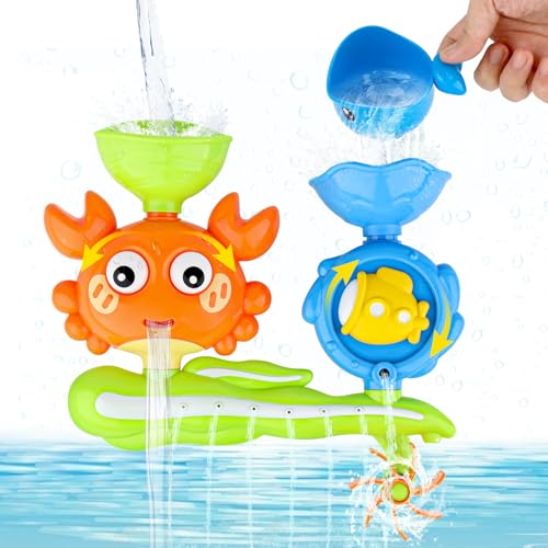 Badetiere Baby Schimmelfrei Badespielzeug Baby Ab 1 Jahr Mit Saugnapf – Wasserspielzeug Kinder Badewanne Mit Spritzfunktion Und Zahnrad – Sicheres Kinder Badewannenspielzeug Krabbe Ab 2 Jahre Badetiere Baby Schimmelfrei Badespielzeug Baby Ab 1 Jahr Mit Saugnapf – Wasserspielzeug Kinder Badewanne Mit Spritzfunktion Und Zahnrad – Sicheres Kinder Badewannenspielzeug Krabbe Ab 2 Jahre von wokdsbl