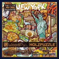 PERIC 4260739310115 Holzpuzzle New York, ca. 20x25cm PERIC 4260739310115 Holzpuzzle New York, ca. 20x25cm von woodiPu