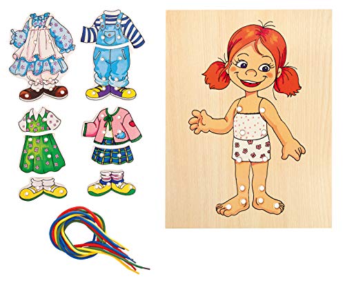 Hape International Woody_ Fädelspiel - Mädchen mit Kleidung Hape International Woody_ Fädelspiel - Mädchen mit Kleidung von woody