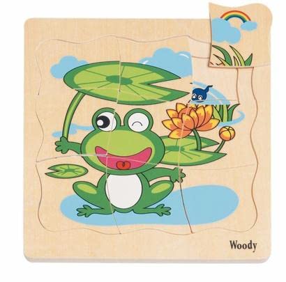 Woodyland Stages of a Frog Holzpuzzle (20 Teile) von woody