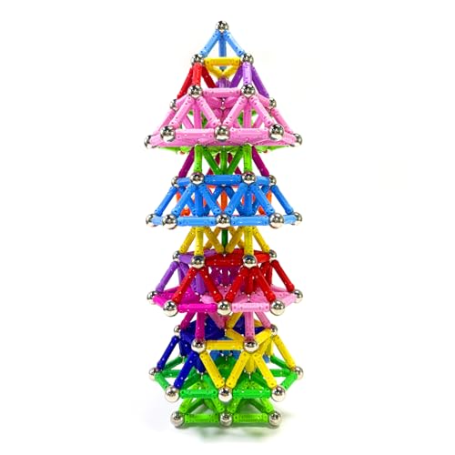 woollywink Magnetische Konstruktion für Kinder, 170 Teile, magnetisches Spielzeug-Set für Kinder ab 6 Jahren, Bauspiele, magnetisch, 3D-Puzzle, für Gehirntraining, Geschenk für Mädchen und Jungen woollywink Magnetische Konstruktion für Kinder, 170 Teile, magnetisches Spielzeug-Set für Kinder ab 6 Jahren, Bauspiele, magnetisch, 3D-Puzzle, für Gehirntraining, Geschenk für Mädchen und Jungen von woollywink
