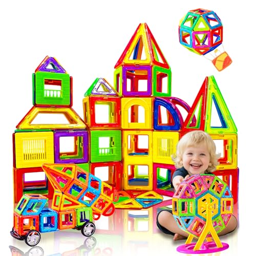 woollywink Magnetische Konstruktion für Kinder, magnetisches Spielzeug-Set für Kinder ab 6 Jahren, magnetische Bauspiele, 3D-Puzzle, für Gehirntraining, Geschenk für Mädchen und Jungen (132 Teile) woollywink Magnetische Konstruktion für Kinder, magnetisches Spielzeug-Set für Kinder ab 6 Jahren, magnetische Bauspiele, 3D-Puzzle, für Gehirntraining, Geschenk für Mädchen und Jungen (132 Teile) von woollywink