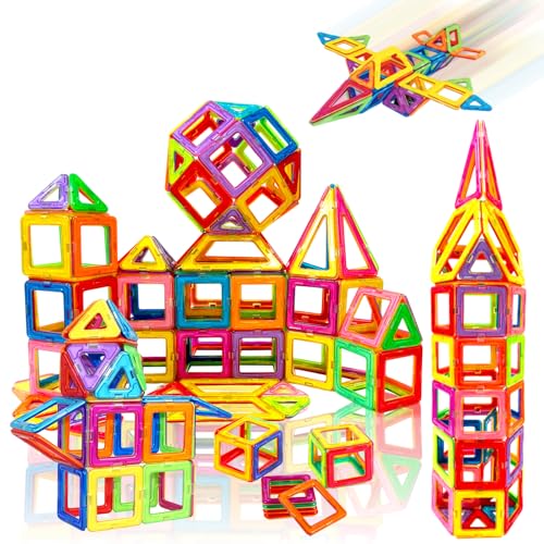 woollywink Magnetische Konstruktion für Kinder, magnetisches Spielzeug-Set für Kinder ab 6 Jahren, magnetische Bauspiele, 3D-Puzzle, für Gehirntraining, Geschenk für Mädchen und Jungen (74 Stück) woollywink Magnetische Konstruktion für Kinder, magnetisches Spielzeug-Set für Kinder ab 6 Jahren, magnetische Bauspiele, 3D-Puzzle, für Gehirntraining, Geschenk für Mädchen und Jungen (74 Stück) von woollywink