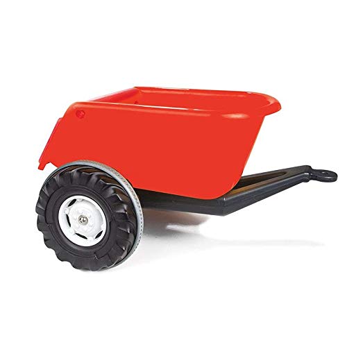 woopie! | Spielzeug Trailer Super Anhänger Rot | Spielzeugkipper Für Kinder Ruhige Räder Dauerhaftes Material Kinderspielzeug | Bis Zu 35 Kg 3+ Alter von woopie!