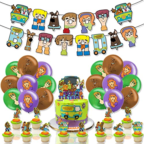32 Stück Scooby Doo Geburtstagsdeko,Wopin- Scooby Doo Tortendeko mit Scooby Doo Ballons und Happy Birthday Girlande Scooby Doo Deko Für Geburtstags Party 32 Stück Scooby Doo Geburtstagsdeko,Wopin- Scooby Doo Tortendeko mit Scooby Doo Ballons und Happy Birthday Girlande Scooby Doo Deko Für Geburtstags Party von wopin
