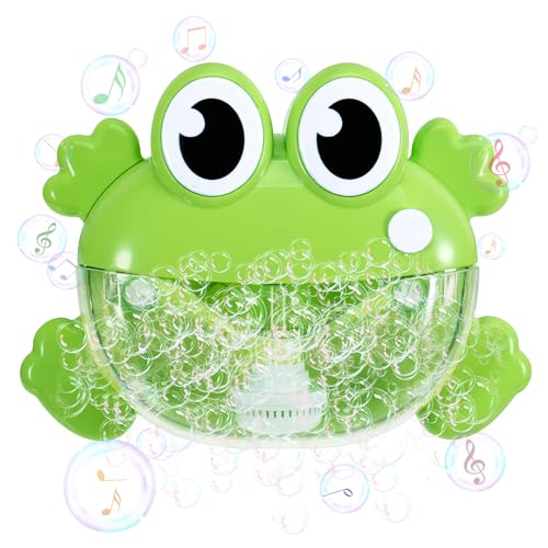 Badewannenspielzeug ab 1 2 3 4+Jahre, Badespielzeug Bubble Mit Musik, Wasserspielzeug Baby Badespielzeug Kinder Frosch Schaummaschine Badewanne Seifenblasenmaschine Taufgeschenke für Jungen Mädchen Badewannenspielzeug ab 1 2 3 4+Jahre, Badespielzeug Bubble Mit Musik, Wasserspielzeug Baby Badespielzeug Kinder Frosch Schaummaschine Badewanne Seifenblasenmaschine Taufgeschenke für Jungen Mädchen von worahroe