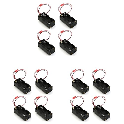 worien 12 Packungen 6V 4XAA Batterie BehäLterkoffer Halten Packungen Kasten JST Plug Receiver für Redcat 1/8 1/10 RC Nitro Power Auto Lastwagen von worien