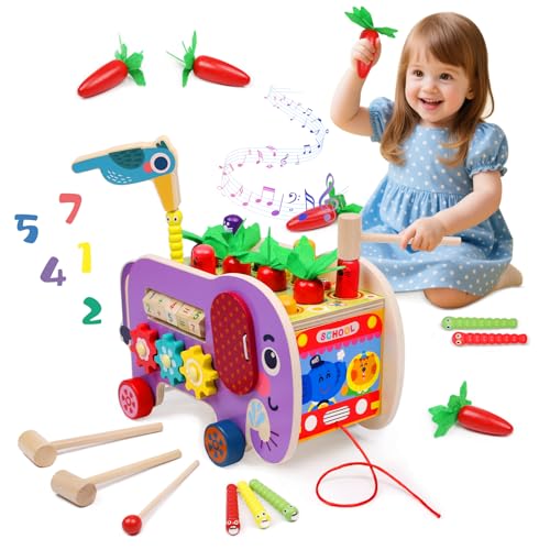 Kinder Montessori Spielzeug Holz 8-in-1 Xylophon Hammerspiel Steckspiel Magnetisches Angelspiel Spielzeugkiste, Motorikspielzeug Holzspielzeug Kinderspielzeug Lernspielzeug Geschenk für Mädchen Junge Kinder Montessori Spielzeug Holz 8-in-1 Xylophon Hammerspiel Steckspiel Magnetisches Angelspiel Spielzeugkiste, Motorikspielzeug Holzspielzeug Kinderspielzeug Lernspielzeug Geschenk für Mädchen Junge von wotoyd