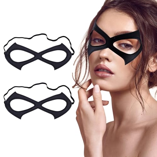 woxafo 2 Stück Katzen-Maske, schwarze Katzenaugenmaske, Ledermaske, Halbgesichtsmaske, Superhelden-Maske für Damen, Halloween-Kostüm, Cosplay, Zubehör, Requisiten woxafo 2 Stück Katzen-Maske, schwarze Katzenaugenmaske, Ledermaske, Halbgesichtsmaske, Superhelden-Maske für Damen, Halloween-Kostüm, Cosplay, Zubehör, Requisiten von woxafo