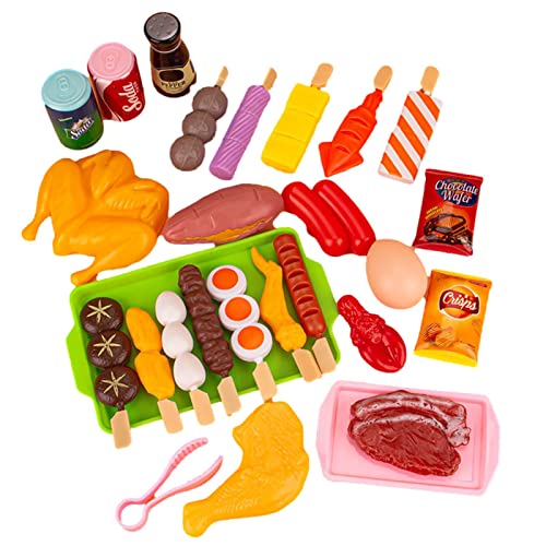 woyufen Grill-Set für Kinder, Grill, Spielzeug, Küche, Spielzeug, Essen, Küche, Kinder, Spiel, Nachahmungsspielzeug, für Grill von woyufen