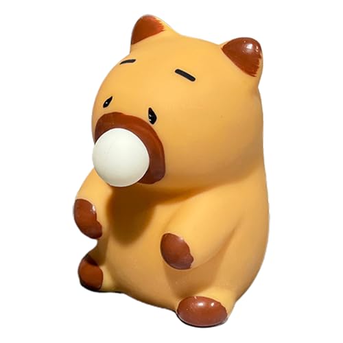Capybara Plüschspielzeug | Blasenblasfunktion Capy-bara Fidgets Squeeze Spielzeug | Weiche und sichere lustige Entspannungsbälle, sensorische Zappelspiele, Tierquetschungen Ball für Kinder Mädc von wqibq