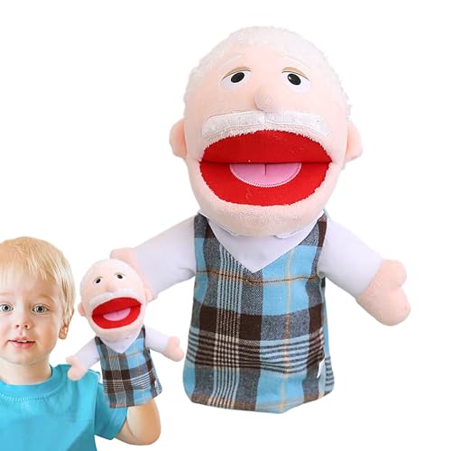Familienhandpuppenpuppe, Plüschtier-Familienmitgliederpuppen Mit Abnehmbaren Mündern, Weiche Plüschhandpuppen, Familienhandpuppenspiele Für Den Schulunterricht Im Vorschulalter von wqibq