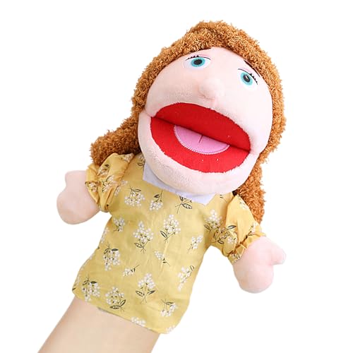 Familienhandpuppenpuppe, Plüschtier-Familienmitgliederpuppen Mit Abnehmbaren Mündern, Weiche Plüschhandpuppen, Familienhandpuppenspiele Für Den Schulunterricht Im Vorschulalter von wqibq