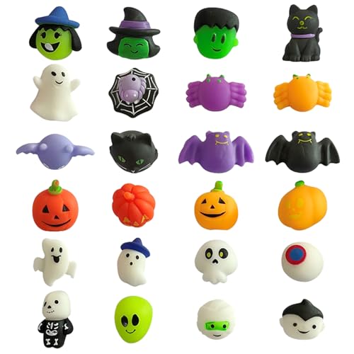 Halloween Squeeze Toy | Multifunktional 24 Mochi Party Gunst | Dekompressionscreme duftende Mini -Größe Simulation Schöne Spielsachen Halloweens behandeln Taschen Geschenke für Kinder Halloween Squeeze Toy | Multifunktional 24 Mochi Party Gunst | Dekompressionscreme duftende Mini -Größe Simulation Schöne Spielsachen Halloweens behandeln Taschen Geschenke für Kinder von wqibq