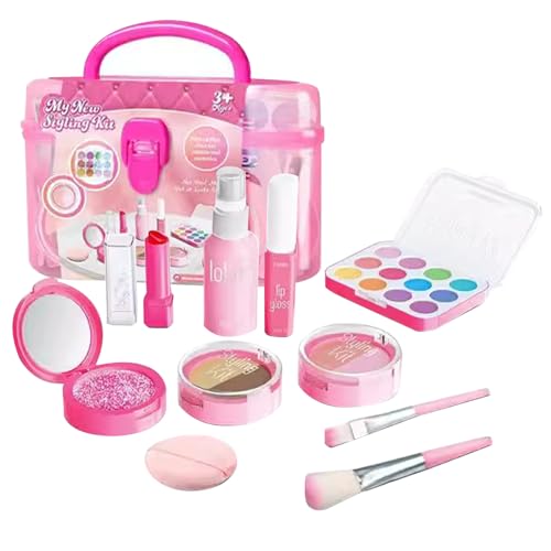 -up -Kit für Kinder -Komplettes Kit von Nicht -toxischem -ups | Waschbare Schönheitskiste mit rot -Lip Augen Lacklyschatten | Kinder -up - kreatives Game Girls -Jublerair -up -Kit für Kinder -Komplettes Kit von Nicht -toxischem -ups | Waschbare Schönheitskiste mit rot -Lip Augen Lacklyschatten | Kinder -up - kreatives Game Girls -Jublerair von wqibq