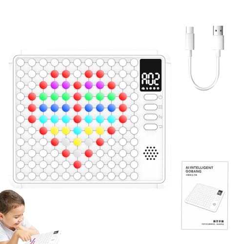 wqibq 5 in Einer Reihe, 5 in Einer Reihe Spiel | Intelligentes Brettspiel,Smart Chessboard Games Toys Elektronisches KI-Brettspiel für Reisen für Kinder ab 3 Jahren von wqibq