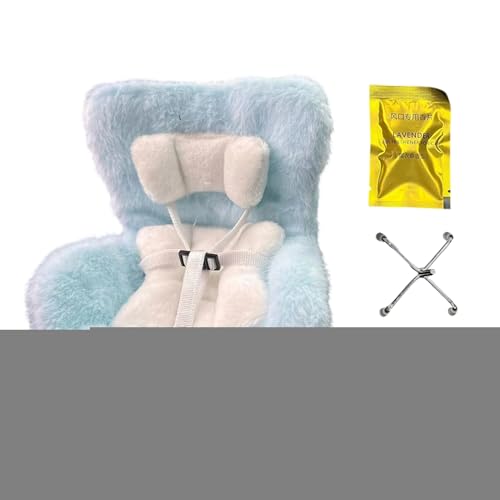 wqibq Autositz Für Puppen, Realistisches Puppen Autositz, 17cm Plüschwiege Für Fahrzeugdekoration, Spielzeugladen, Spiel, Kinderzimmer, Reisesammlung Für Kinder Und Mädchen, Für Unterwegs Und von wqibq