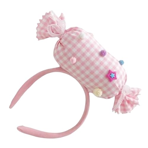 wqibq Haarreif Für Mädchen | 3D Süßigkeiten Kopfschmuck Kostüm Zubehör | Bequemes Kopfband Haar Kostüm Outfit Für Halloween Geburtstag Freundin Modeparty Anlass von wqibq