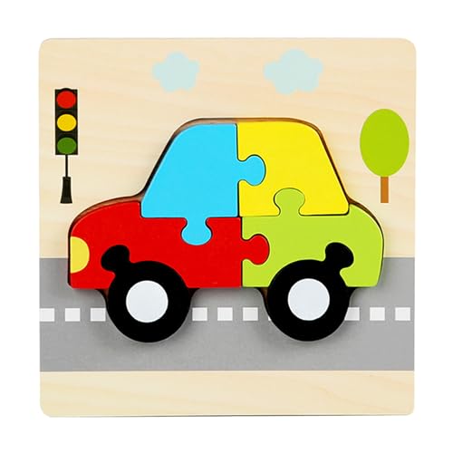 wqibq Holztierpuzzle für Kleinkinder,Holztierpuzzle - Kreative Spielzeugpuzzles für Kinder,Kreative Tierspielzeugpuzzles für Kinder von 4 bis 6 Jahren, frühpädagogisches Holzpuzzlespielzeug von wqibq