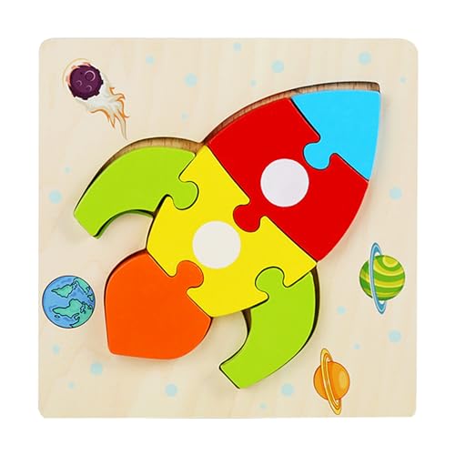 wqibq Holztierpuzzle für Kleinkinder,Holztierpuzzle - Lernpuzzle-Spielzeug - Kreative Tierspielzeugpuzzles für Kinder von 4 bis 6 Jahren, frühpädagogisches Holzpuzzlespielzeug von wqibq