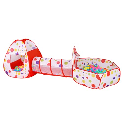 wqibq Kinderspielzelt-Set, Kinderzeltspielzeug | Multifunktionales Kindertunnelzelt Indoor Outdoor Spielhaus | Vielseitiges Spielzelt mit Kriechtunnel, Ballgrubenzelt für das Spielzimmer und das von wqibq